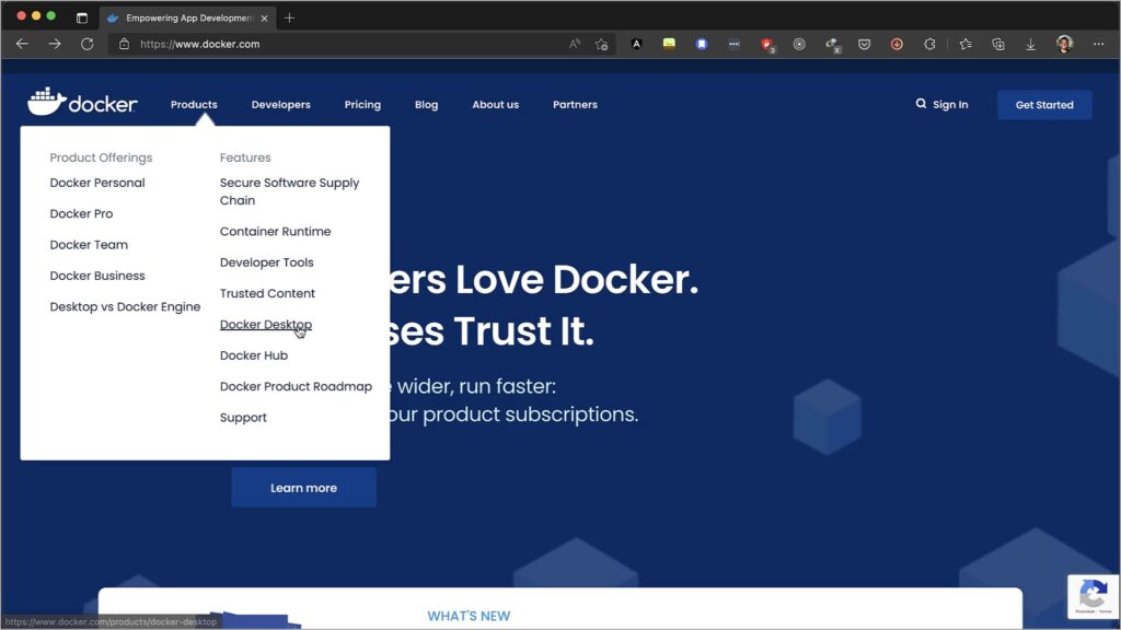 Download do Docker no MacOs